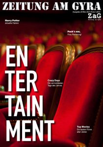 Das Bild zeigt das Cover einer Zeitung mit dem Titel 
